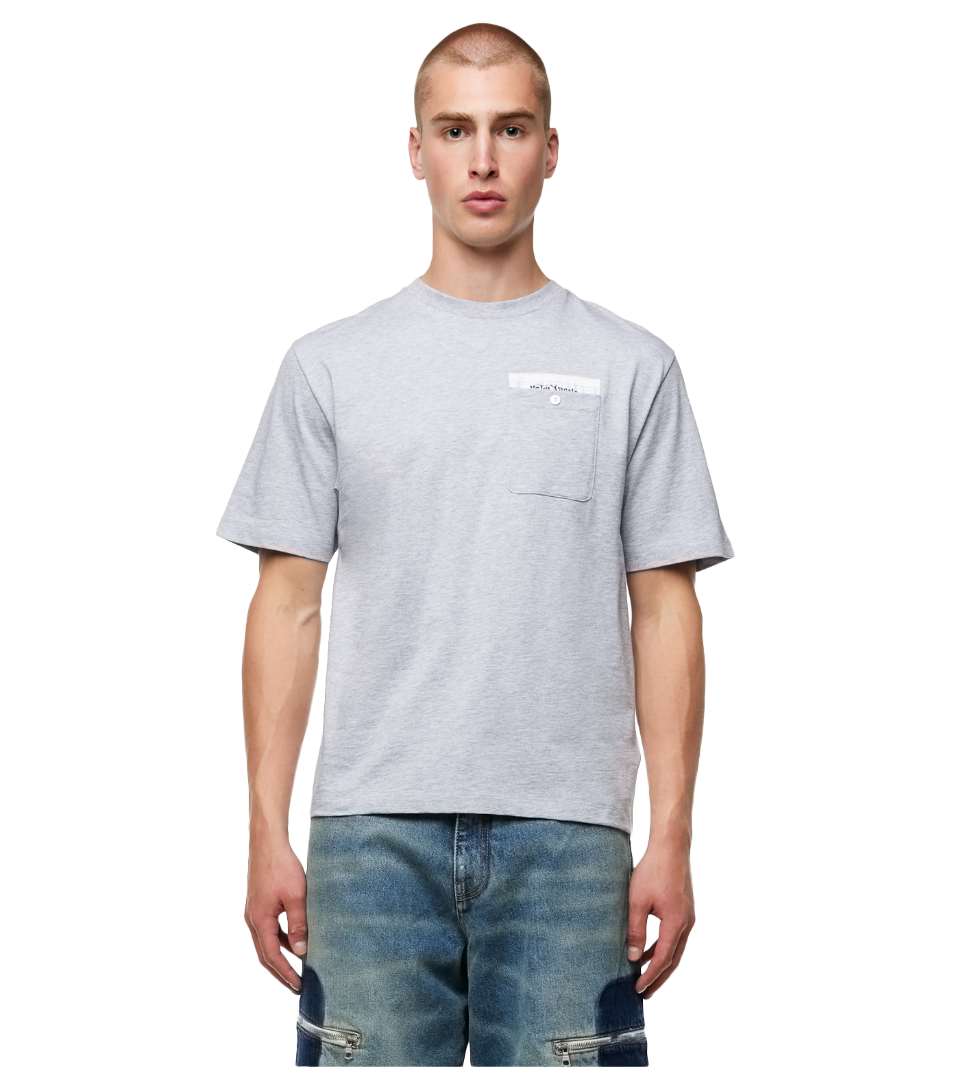 Sartorial Tape Pocket T-shirt Melange Grey