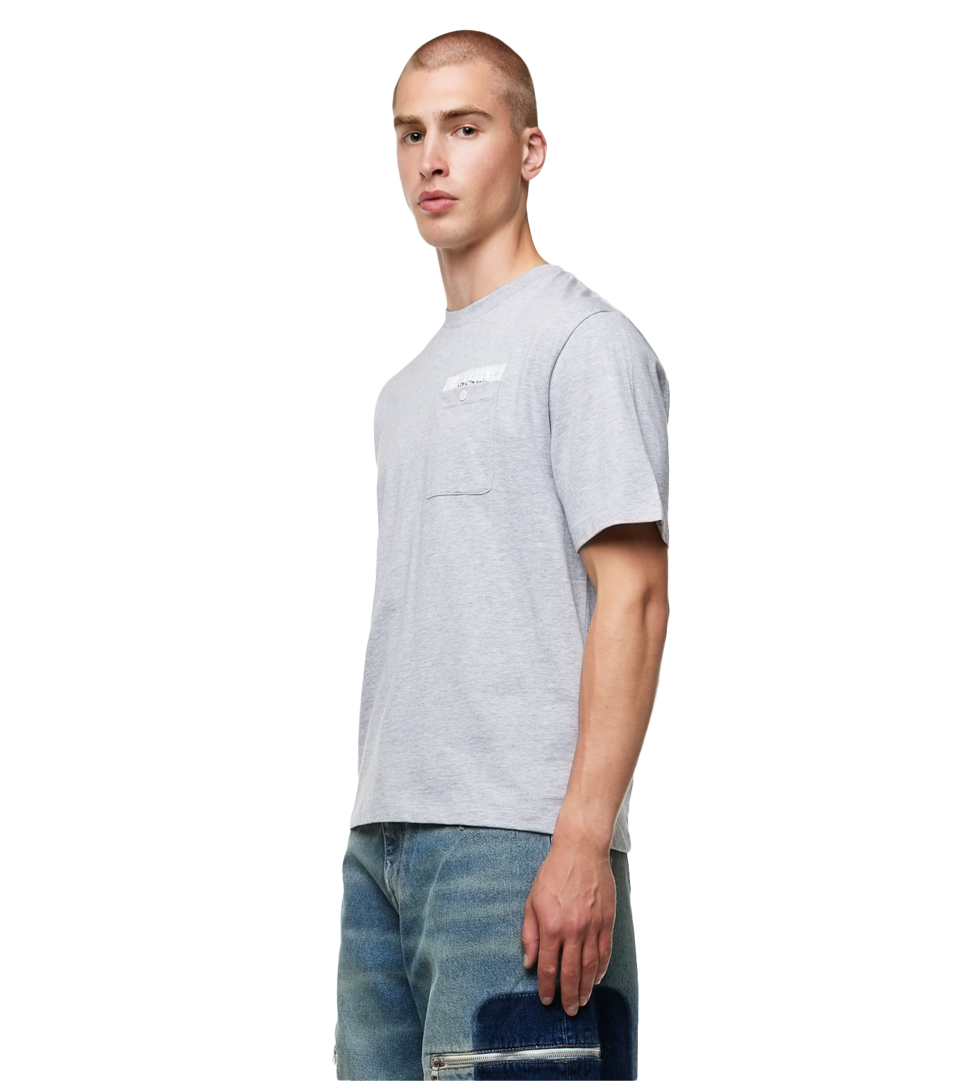 Sartorial Tape Pocket T-shirt Melange Grey