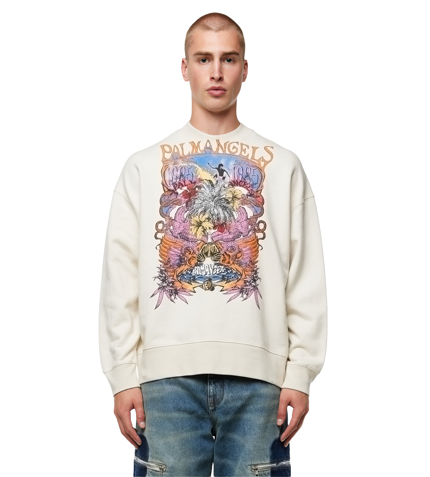 Concert Graphic-print Crewneck Butter