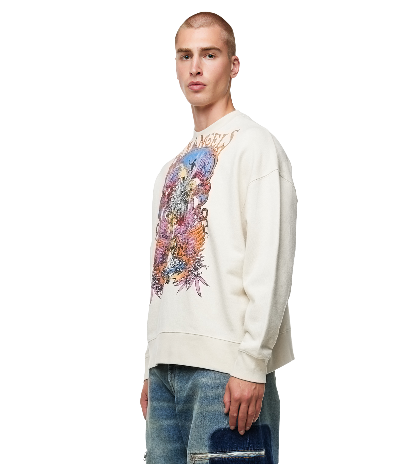 Concert Graphic-print Crewneck Butter