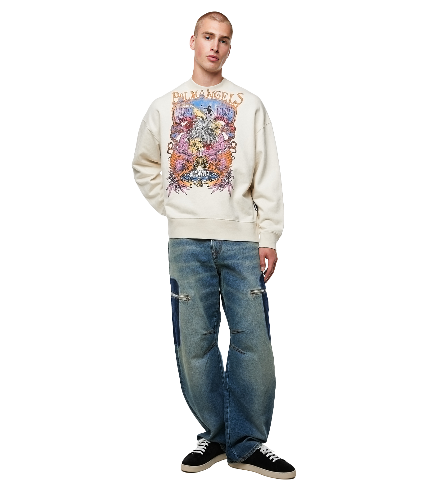 Concert Graphic-print Crewneck Butter