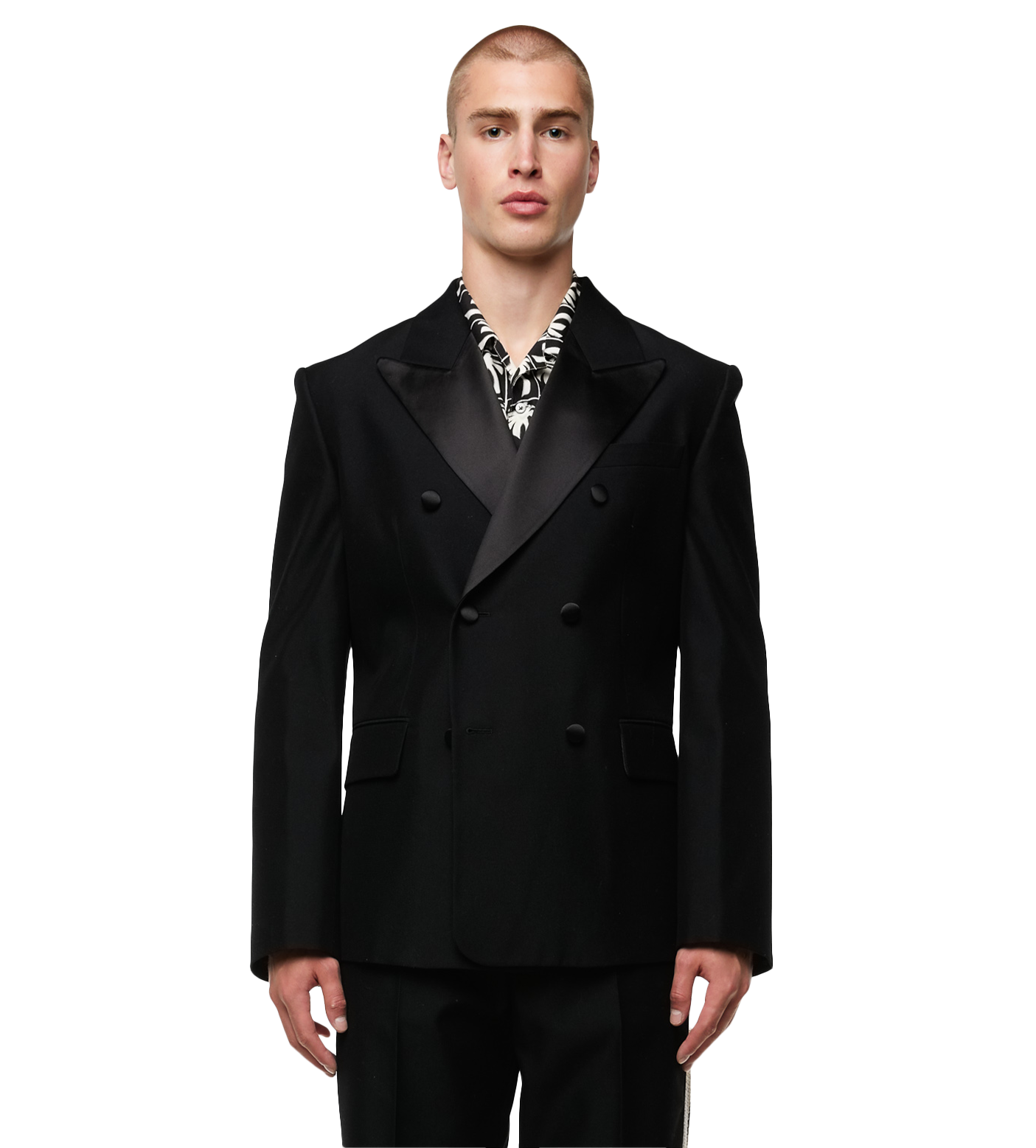 Starry Night Tuxedo Blazer Black
