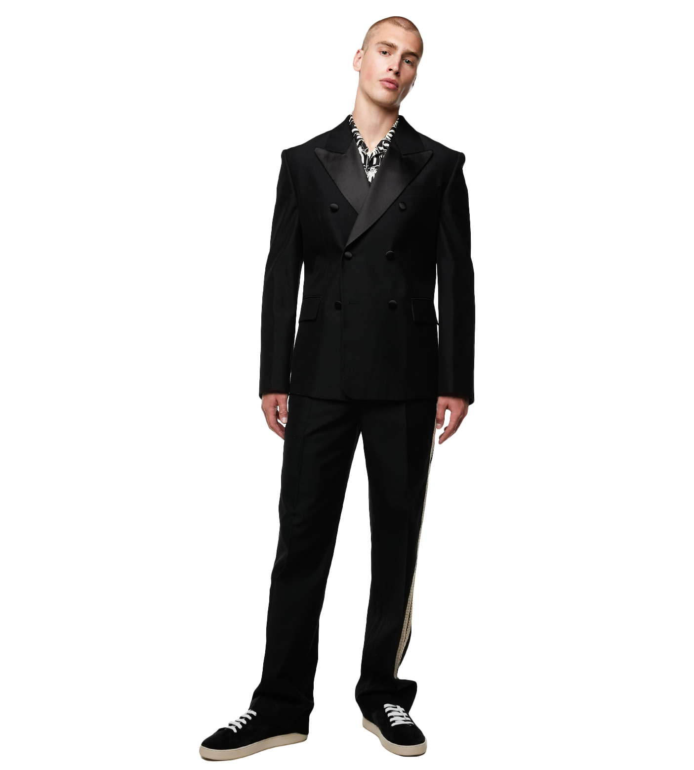 Starry Night Tuxedo Blazer Black