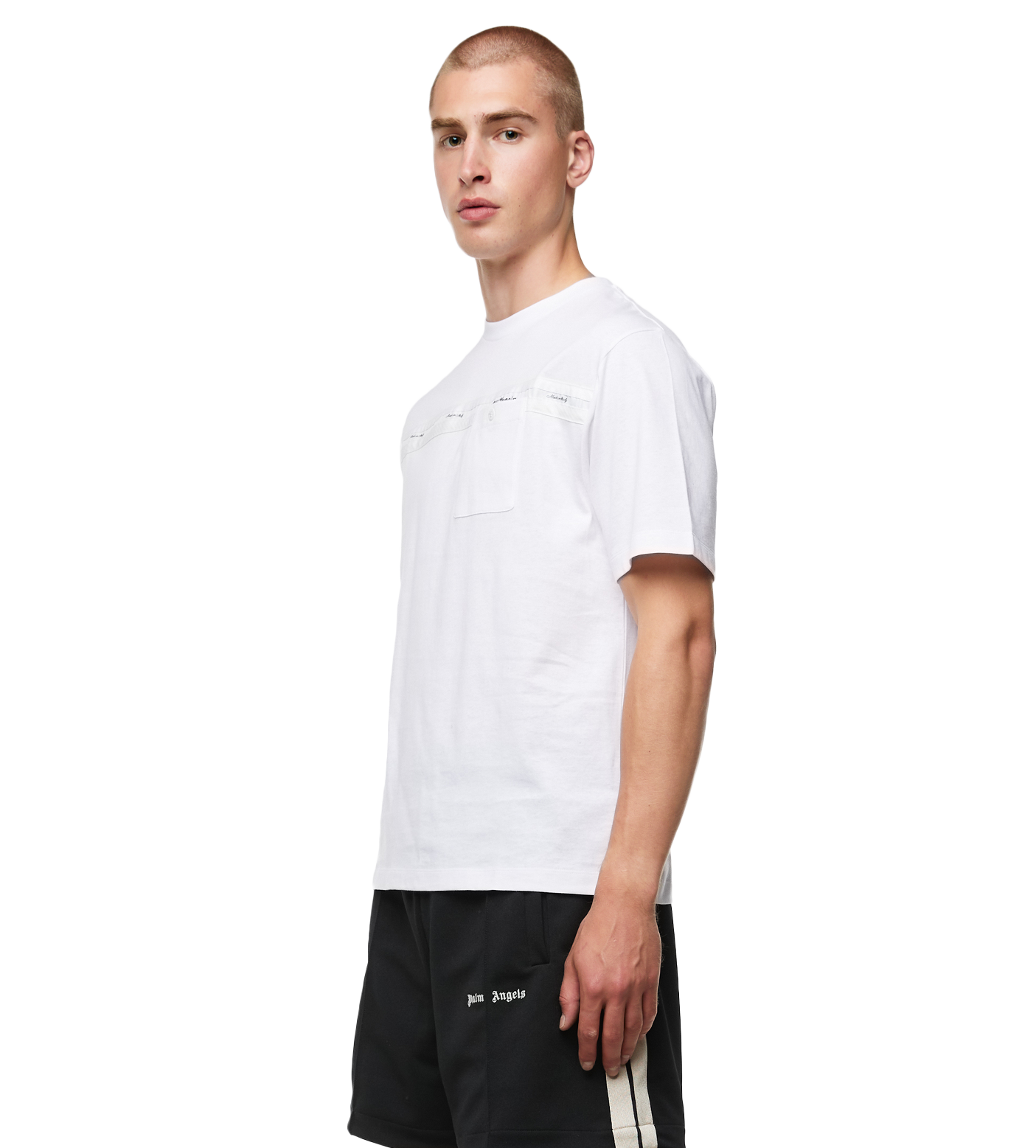 Logo Stripe T-shirt White