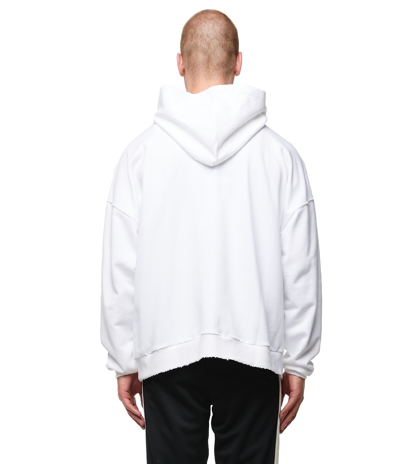 Monogram Logo Hoodie White