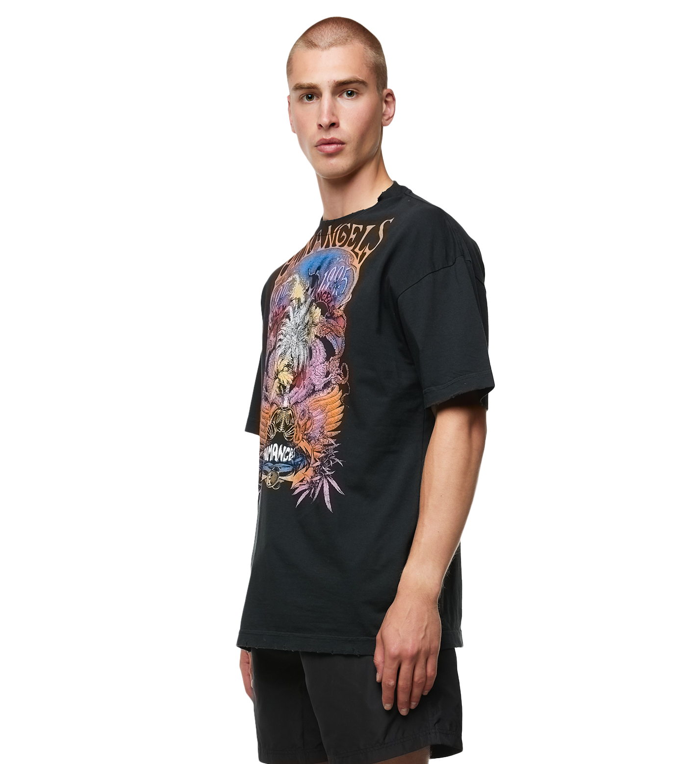 Palm Concert Print T-shirt Black