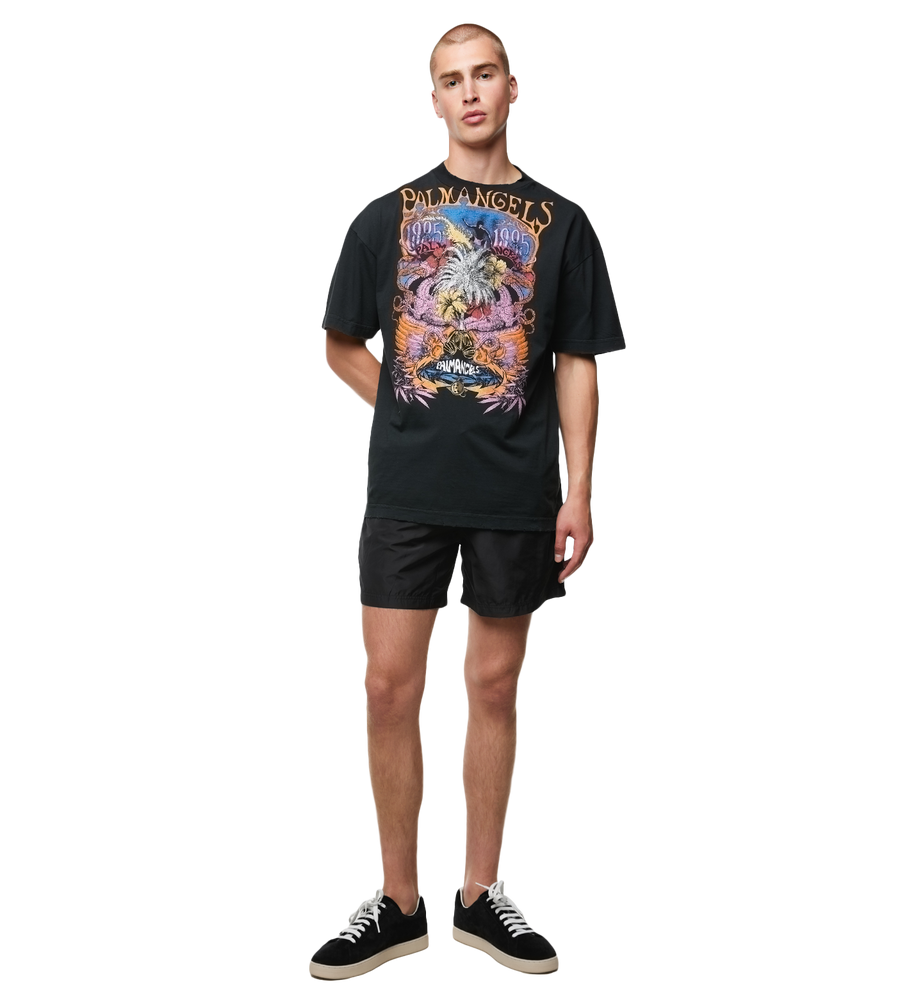 Palm Concert Print T-shirt Black