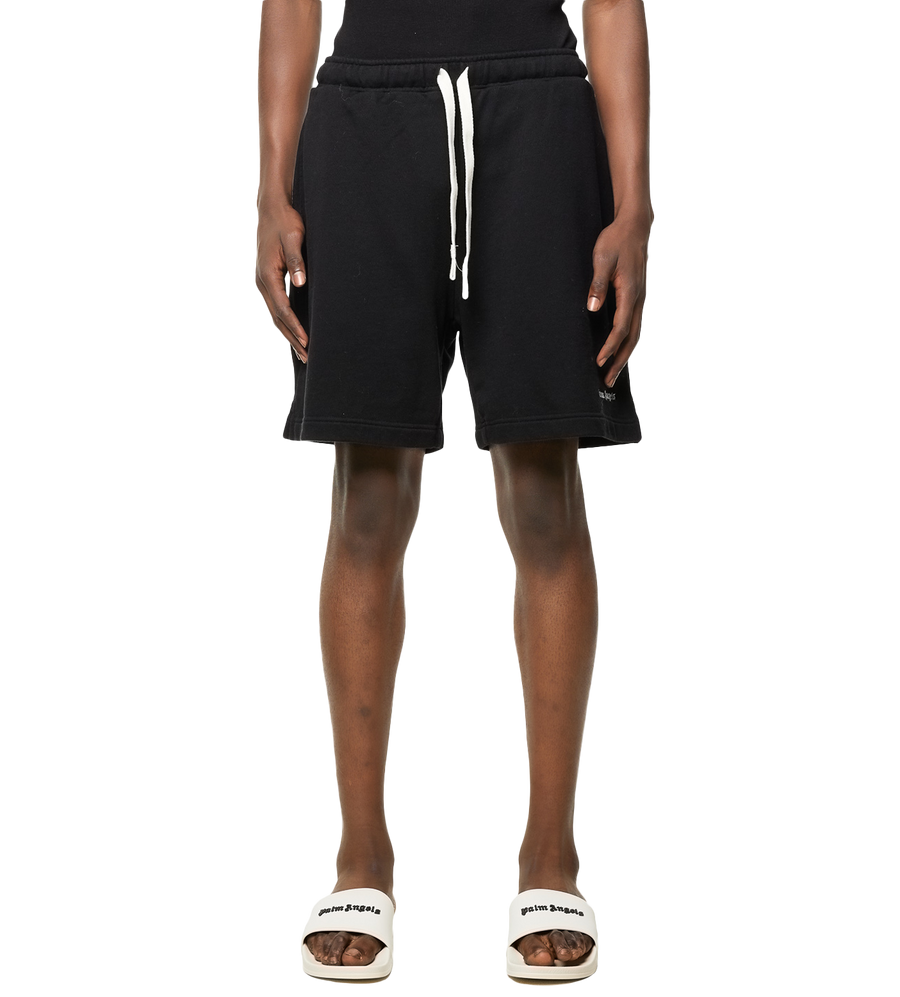 Embroidered-logo Sweatshorts Black