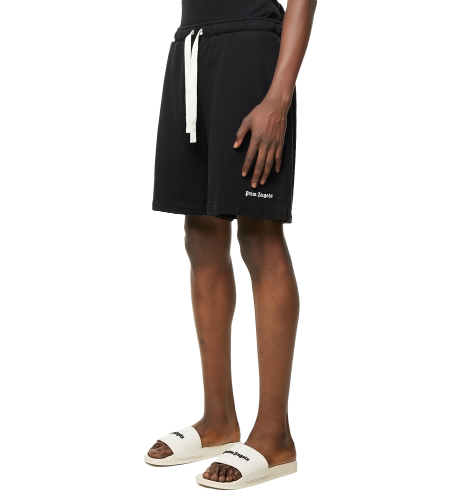 Embroidered-logo Sweatshorts Black