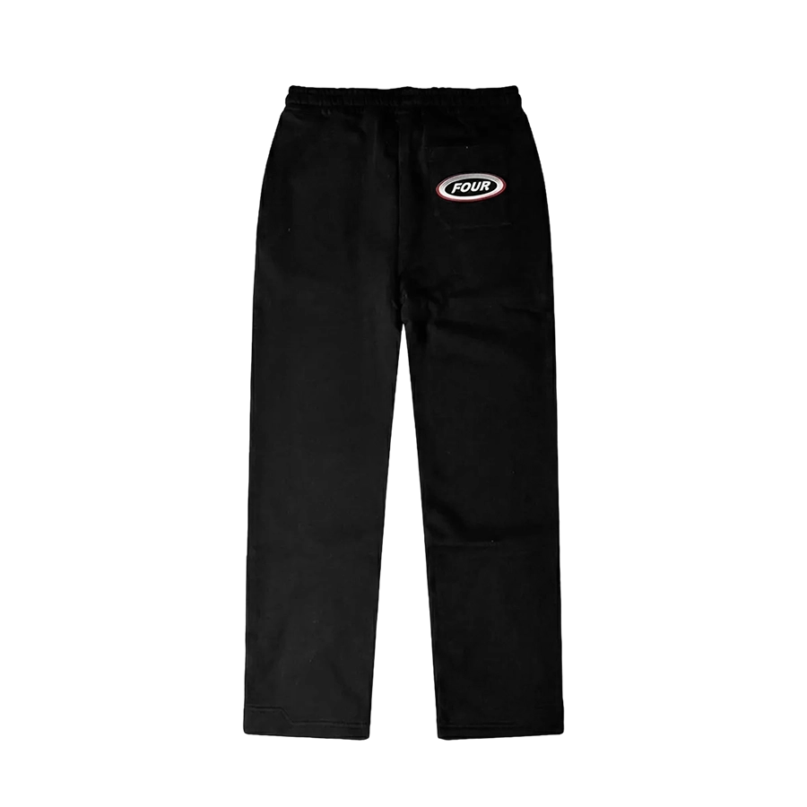 Reconstructed Circles Straight Leg Pants Black