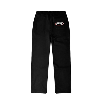 Reconstructed Circles Straight Leg Pants Black