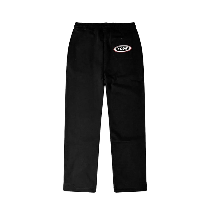 Reconstructed Circles Straight Leg Pants Black