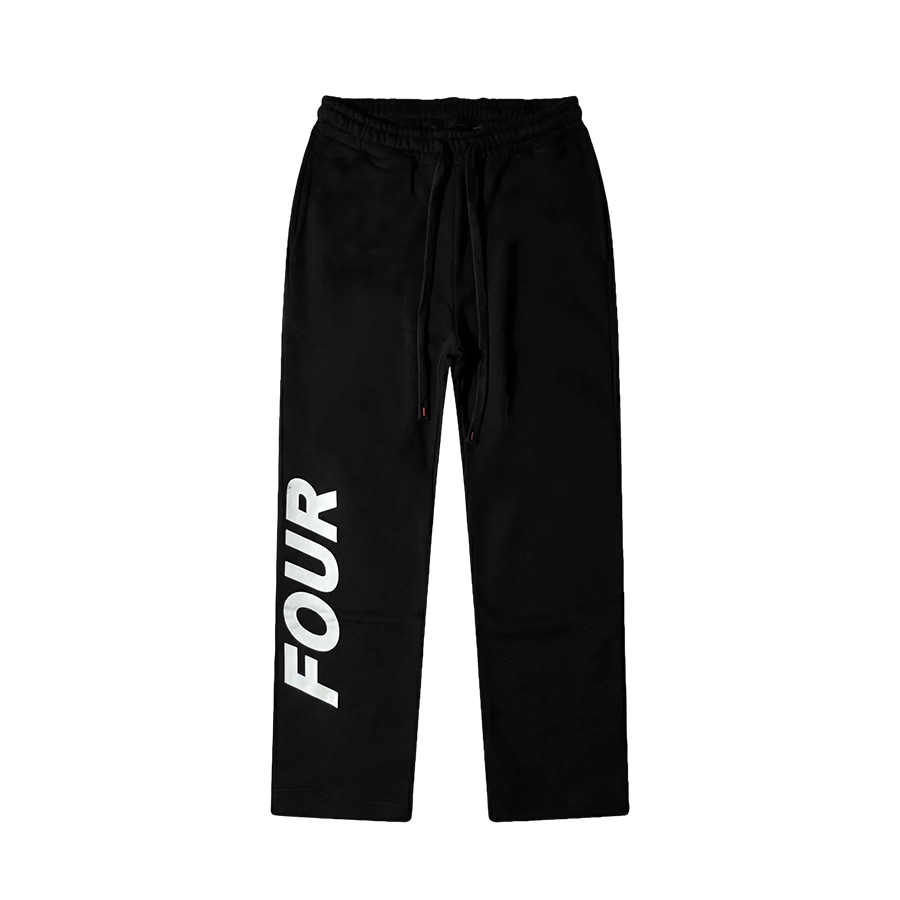 Reconstructed Circles Straight Leg Pants Black