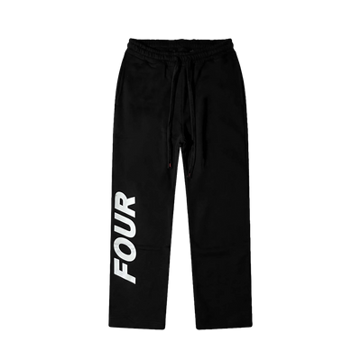 Reconstructed Circles Straight Leg Pants Black