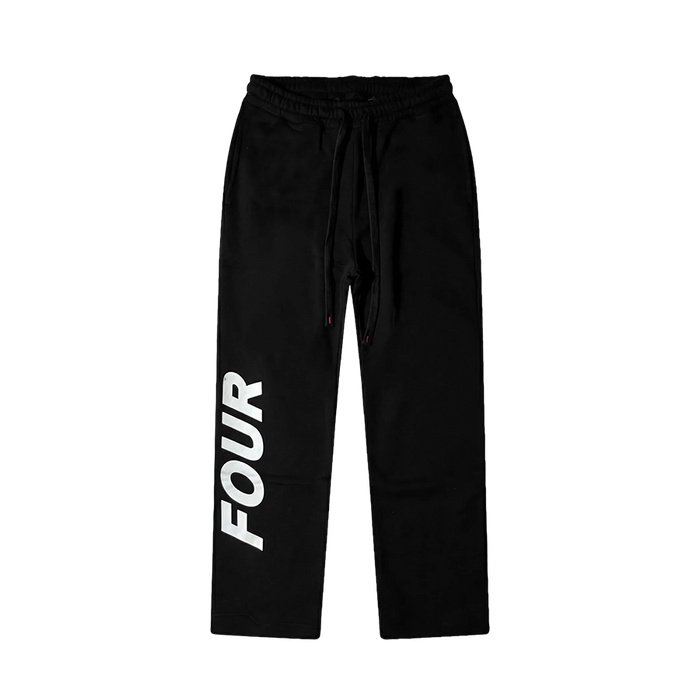 Reconstructed Circles Straight Leg Pants Black