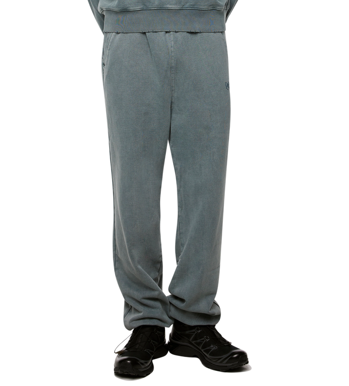 Circles Wide Leg Cuffed Sweatpants Washed Green