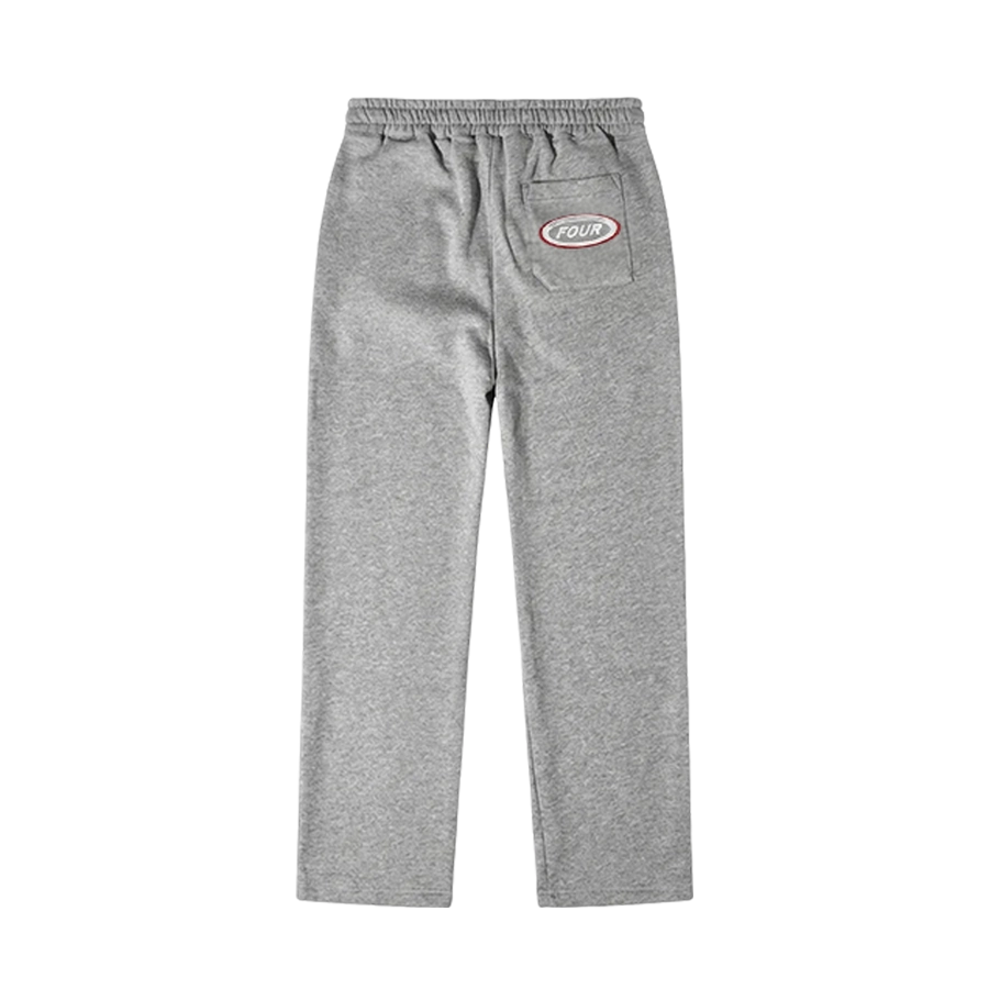 Reconstructed Circles Straight Leg Pants Grey Melange