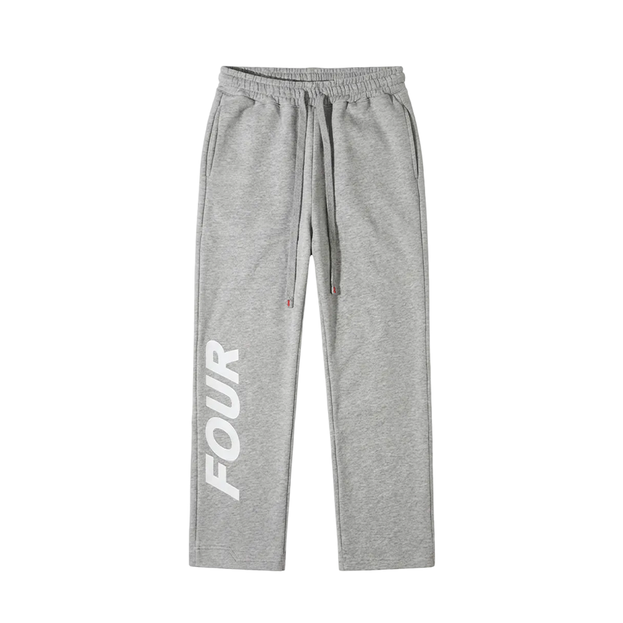 Reconstructed Circles Straight Leg Pants Grey Melange