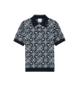 Icon Monogram Short Sleeve Polo Shirt Dark Green