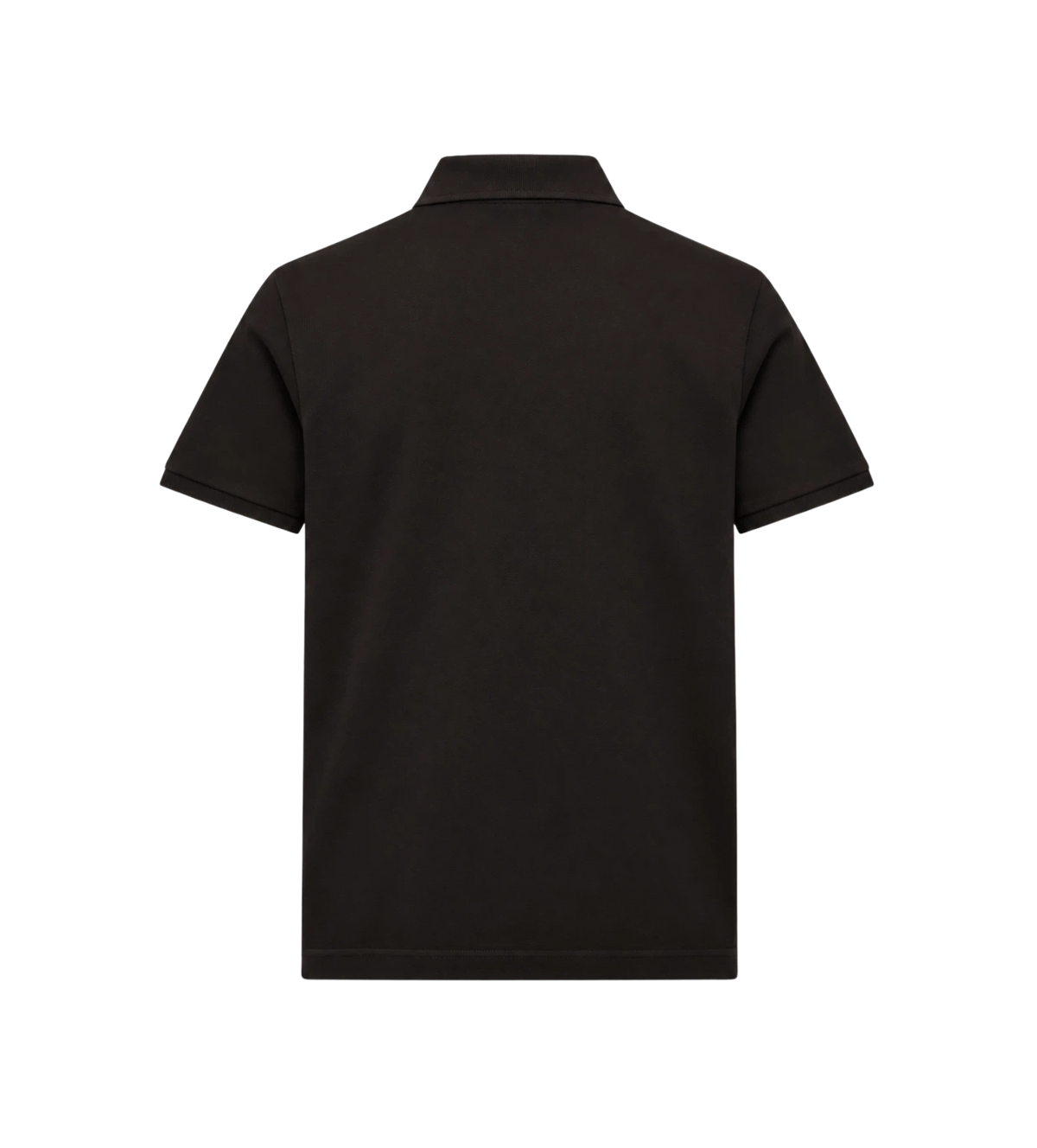 Logo katoenen piquet poloshirt zwart
