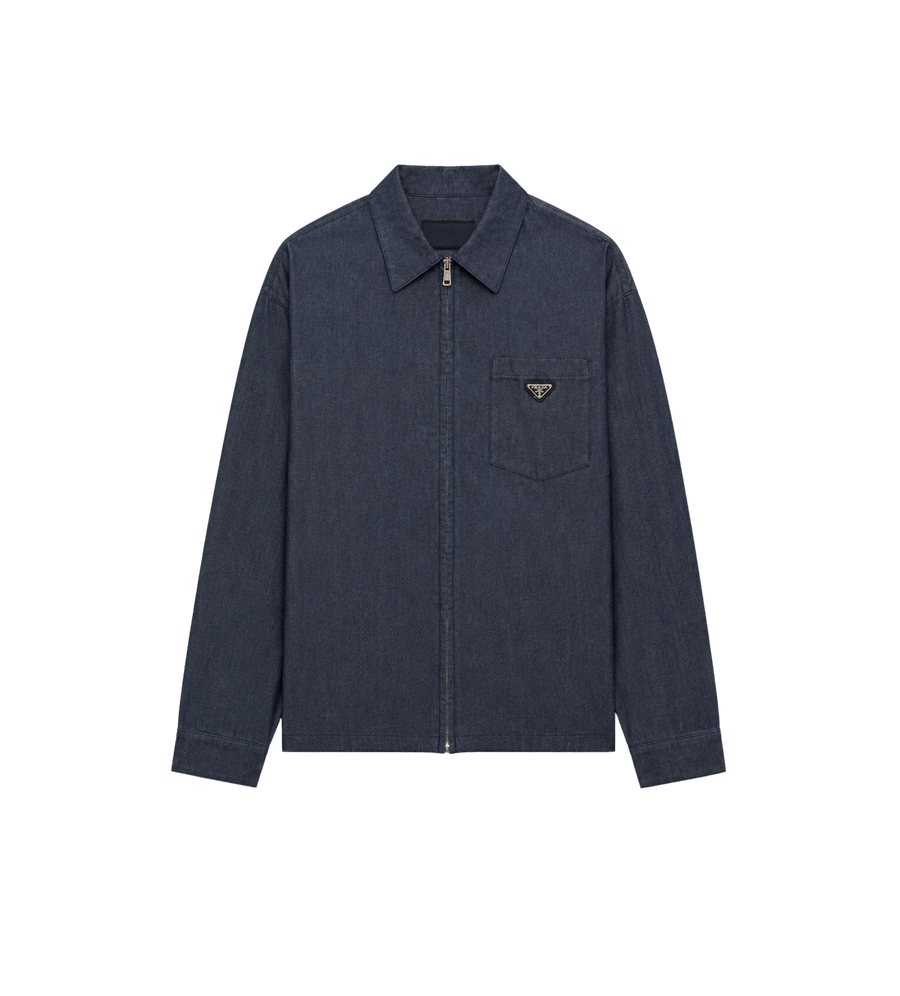 Chambray Overhemdjack Indigo