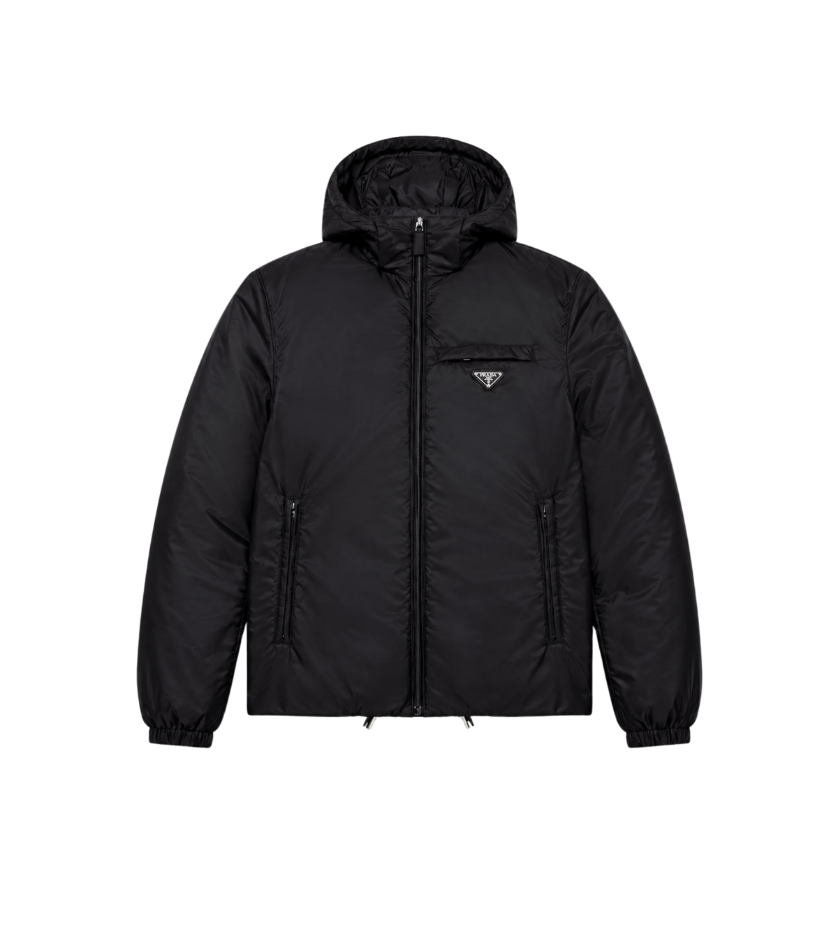 Re-Nylon Pufferjas Zwart