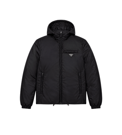 Re-Nylon Pufferjas Zwart