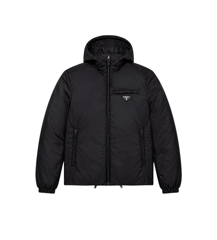 Re-Nylon Puffer Jacket Black