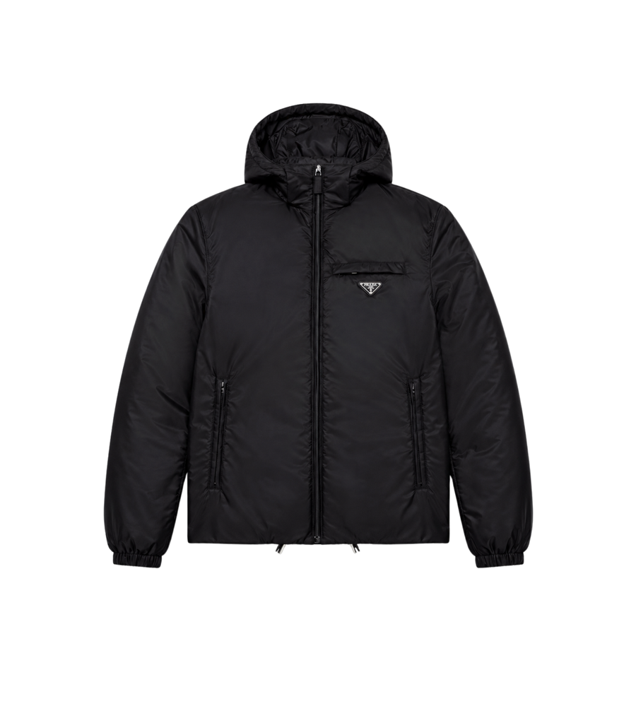 Re-Nylon Puffer Jacket Black