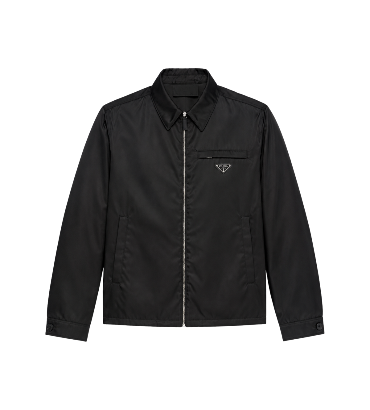 Re-Nylon Blouson Jack Ritssluiting Zwart