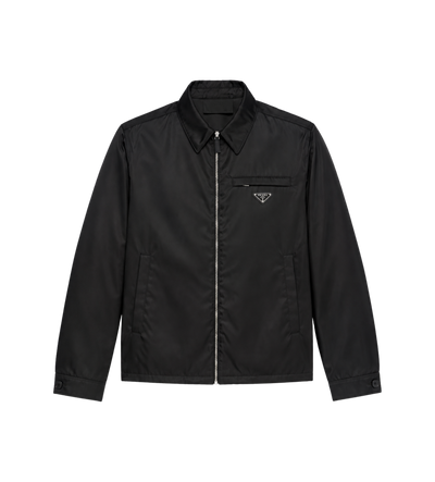 Re-Nylon Blouson Jack Ritssluiting Zwart