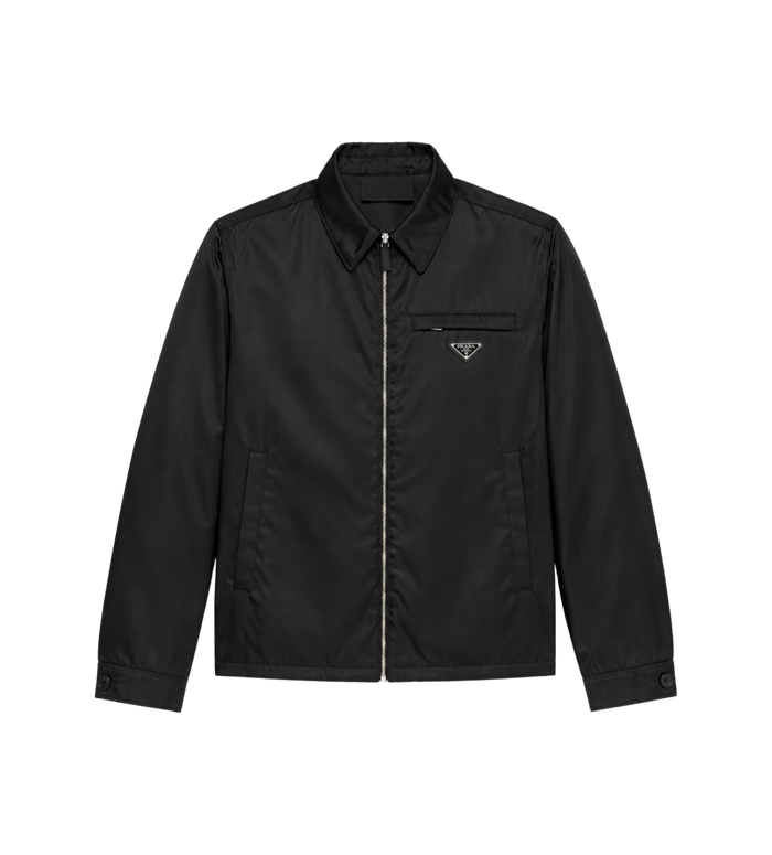 Re-Nylon Zip Blouson Jacket Black