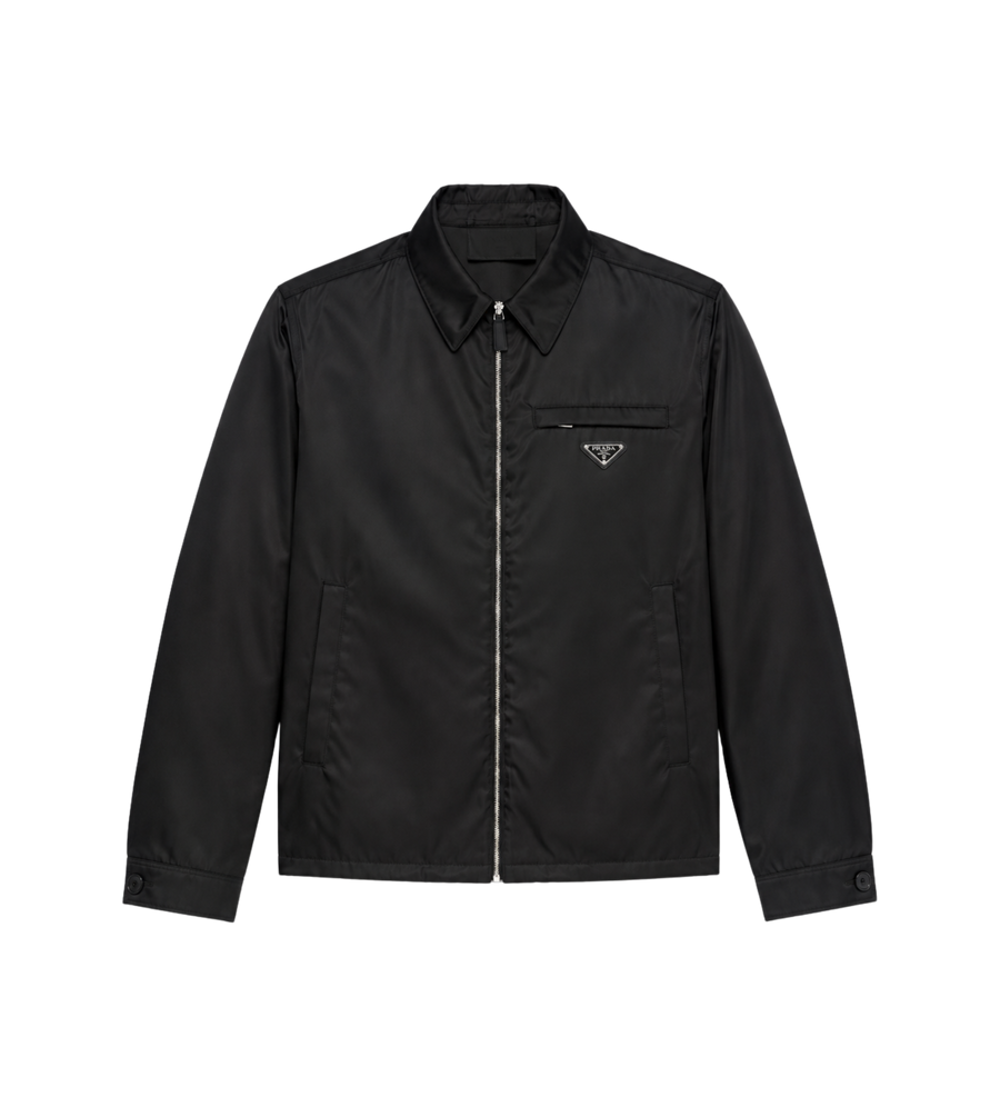 Re-Nylon Zip Blouson Jacket Black