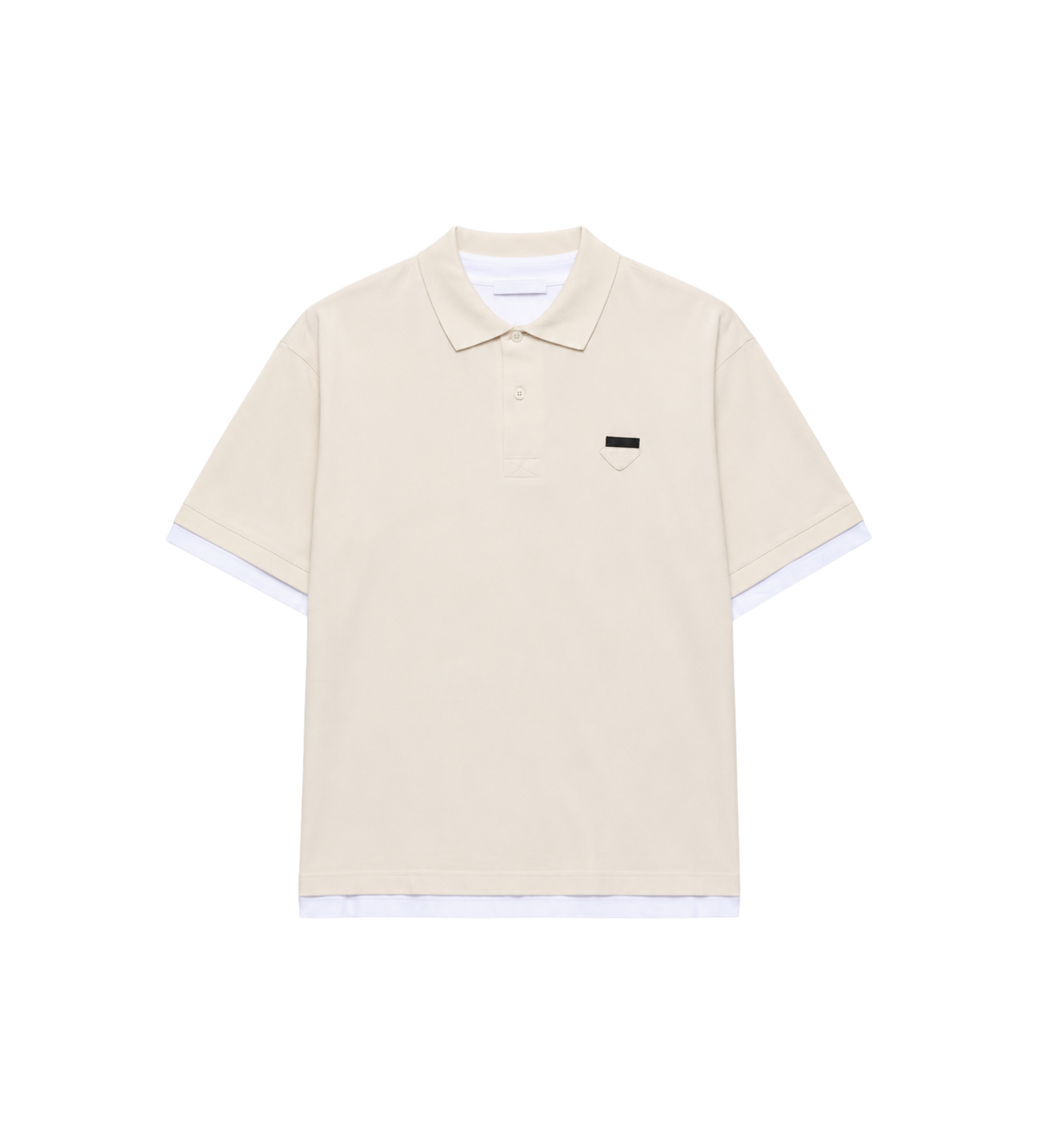 Katoenen Polo Krijtwit