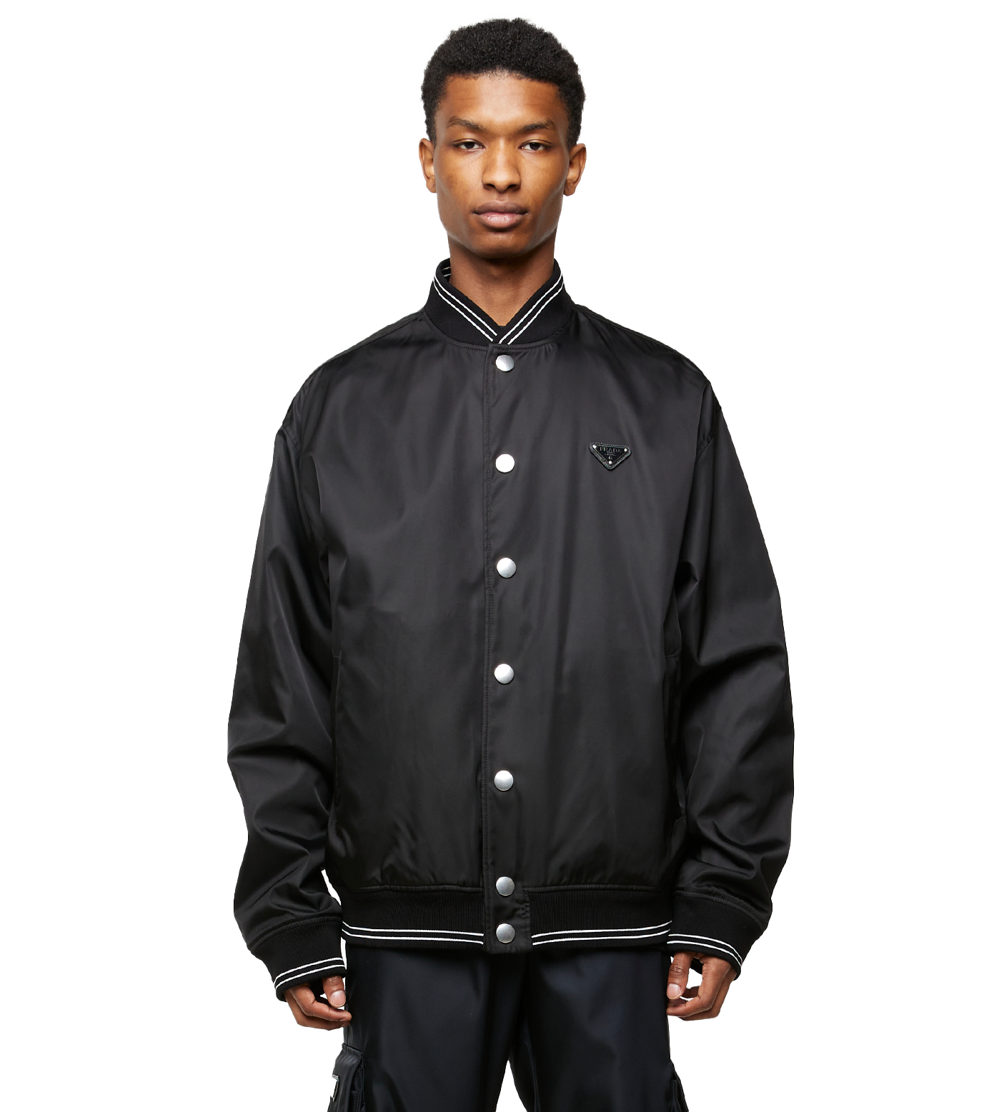 Re-Nylon Bomber Jacket Black