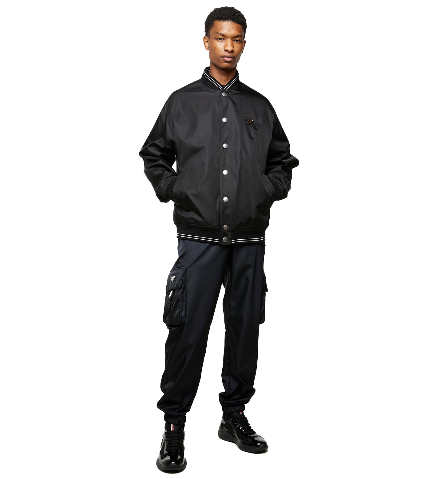 Re-Nylon Bomber Jacket Black
