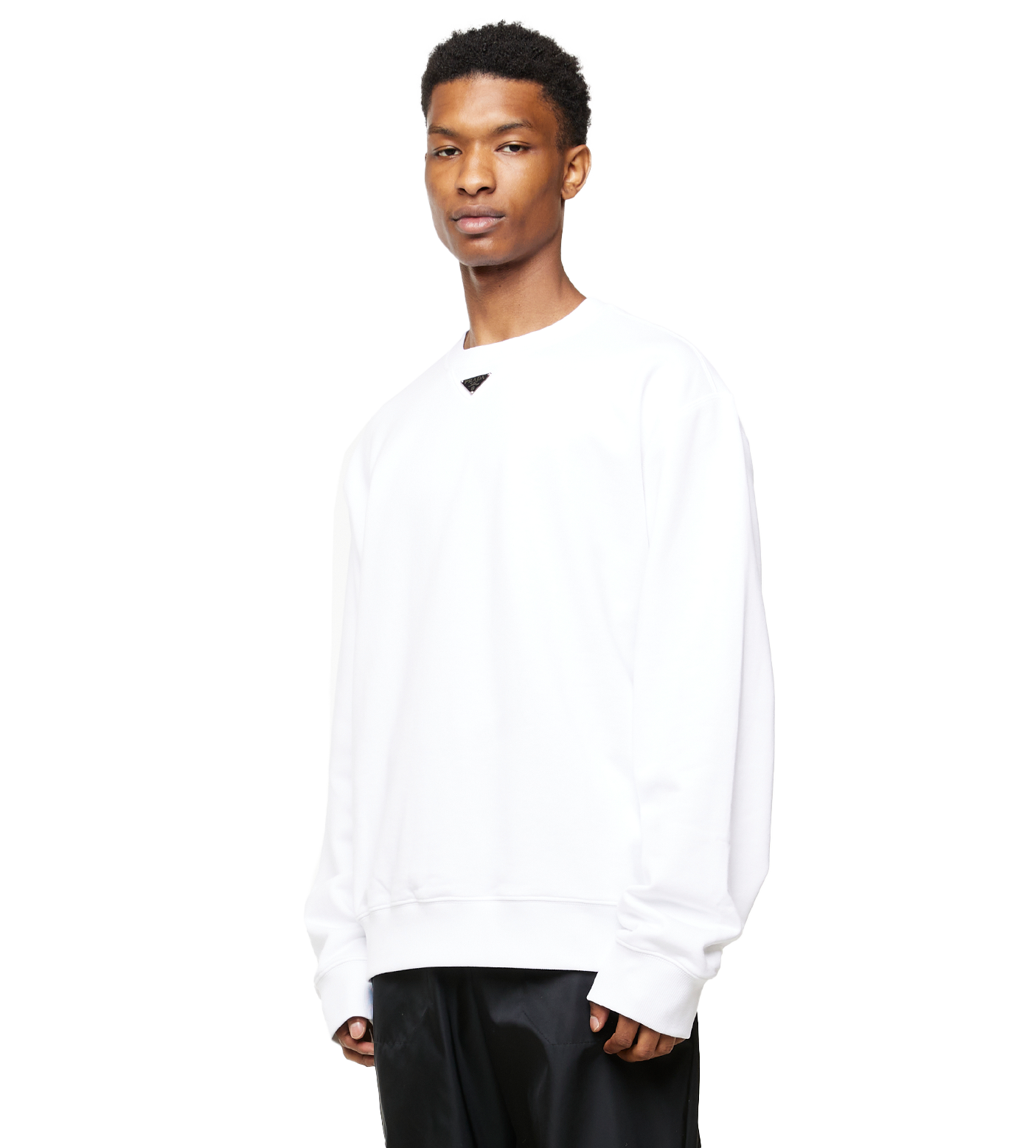 Triangle-logo Sweater White