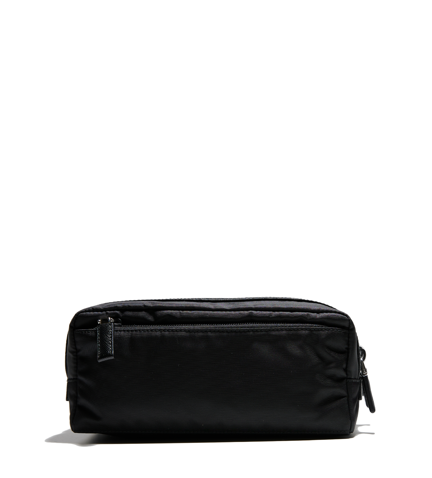 Re-Nylon Saffiano Travel Pouch Black