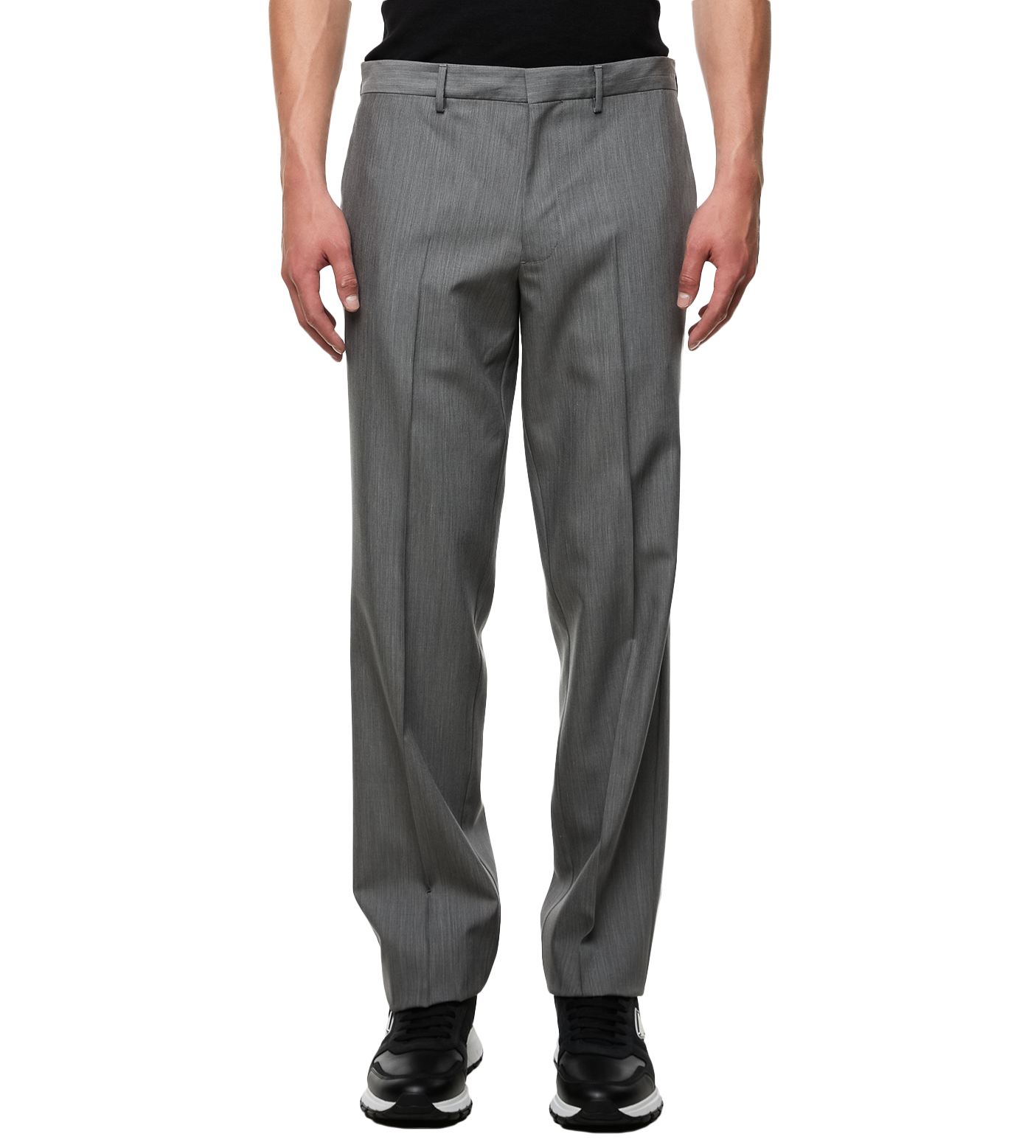Mohair Wool Pants Grey