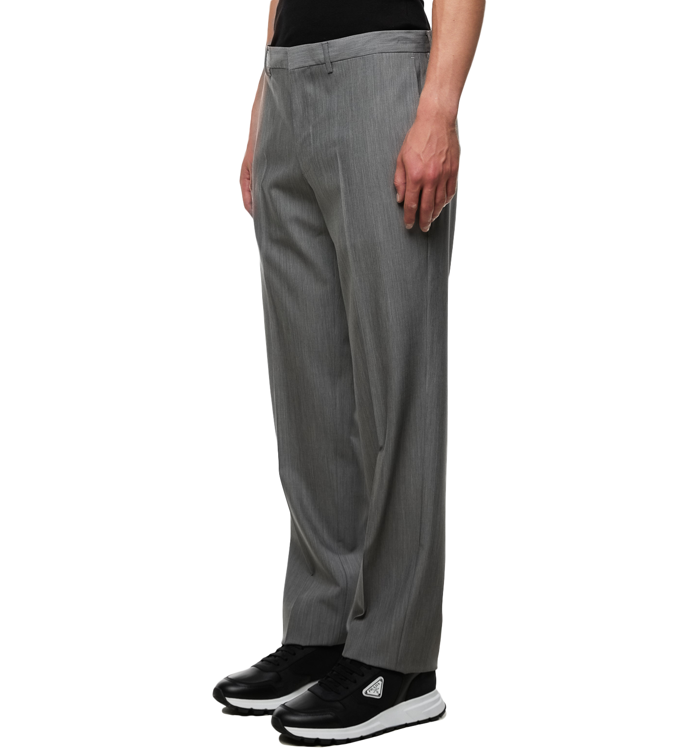 Mohair Wool Pants Grey