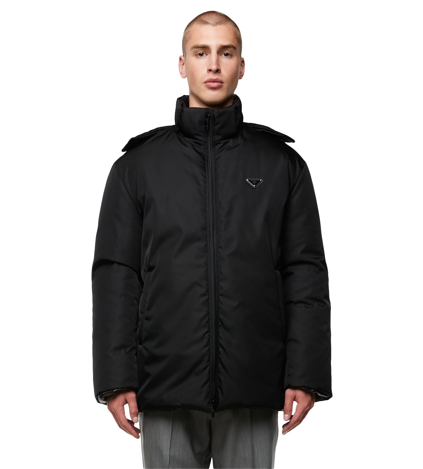 Re-Nylon Reversible Down Jacket Black