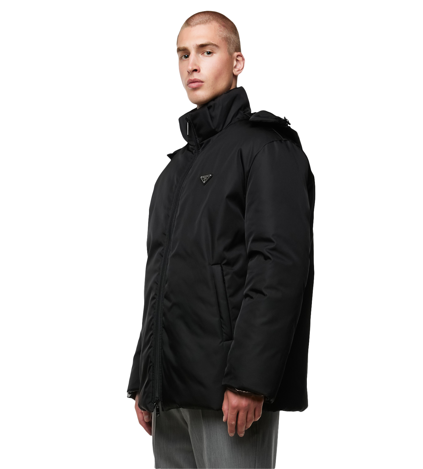 Re-Nylon Reversible Down Jacket Black