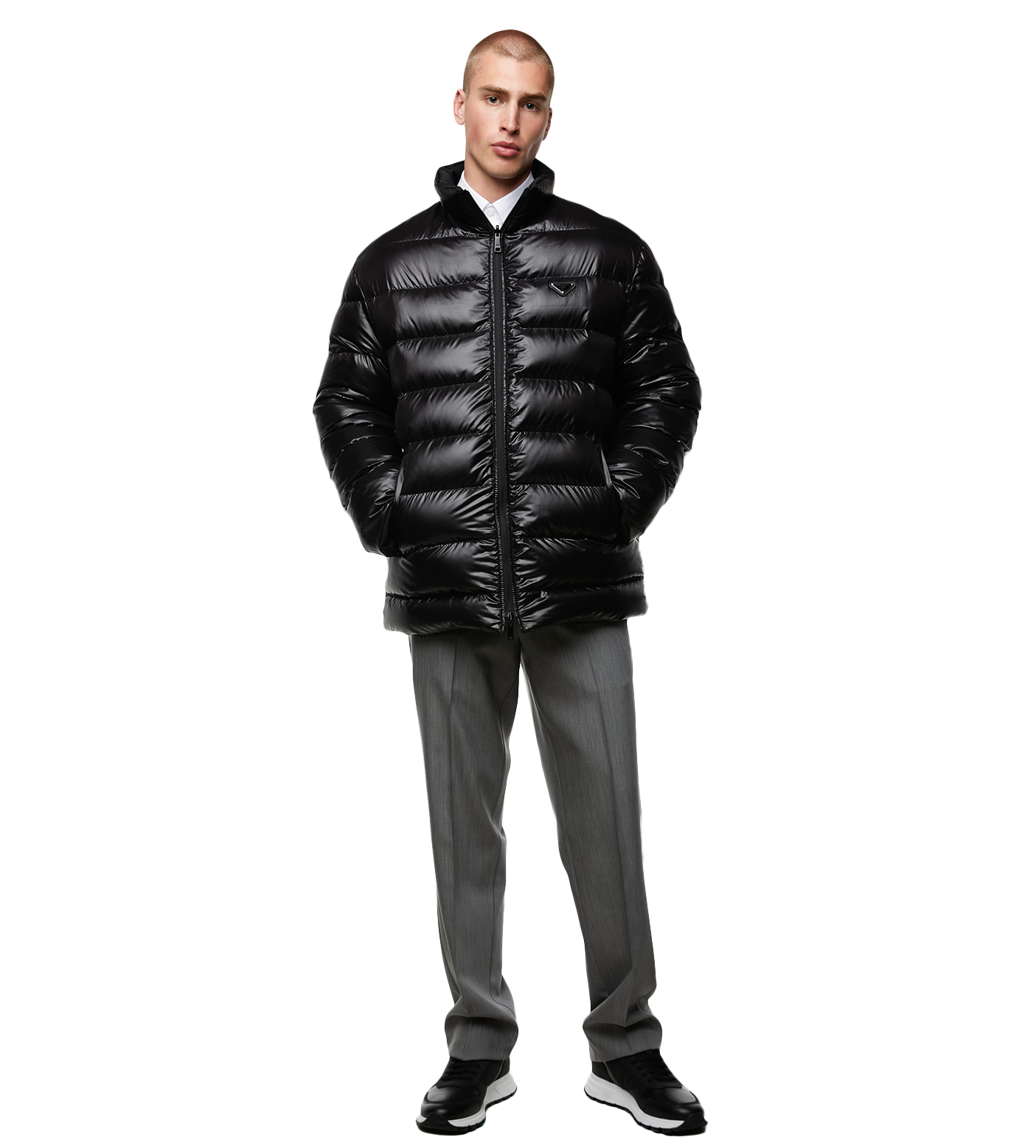 Re-Nylon Reversible Down Jacket Black