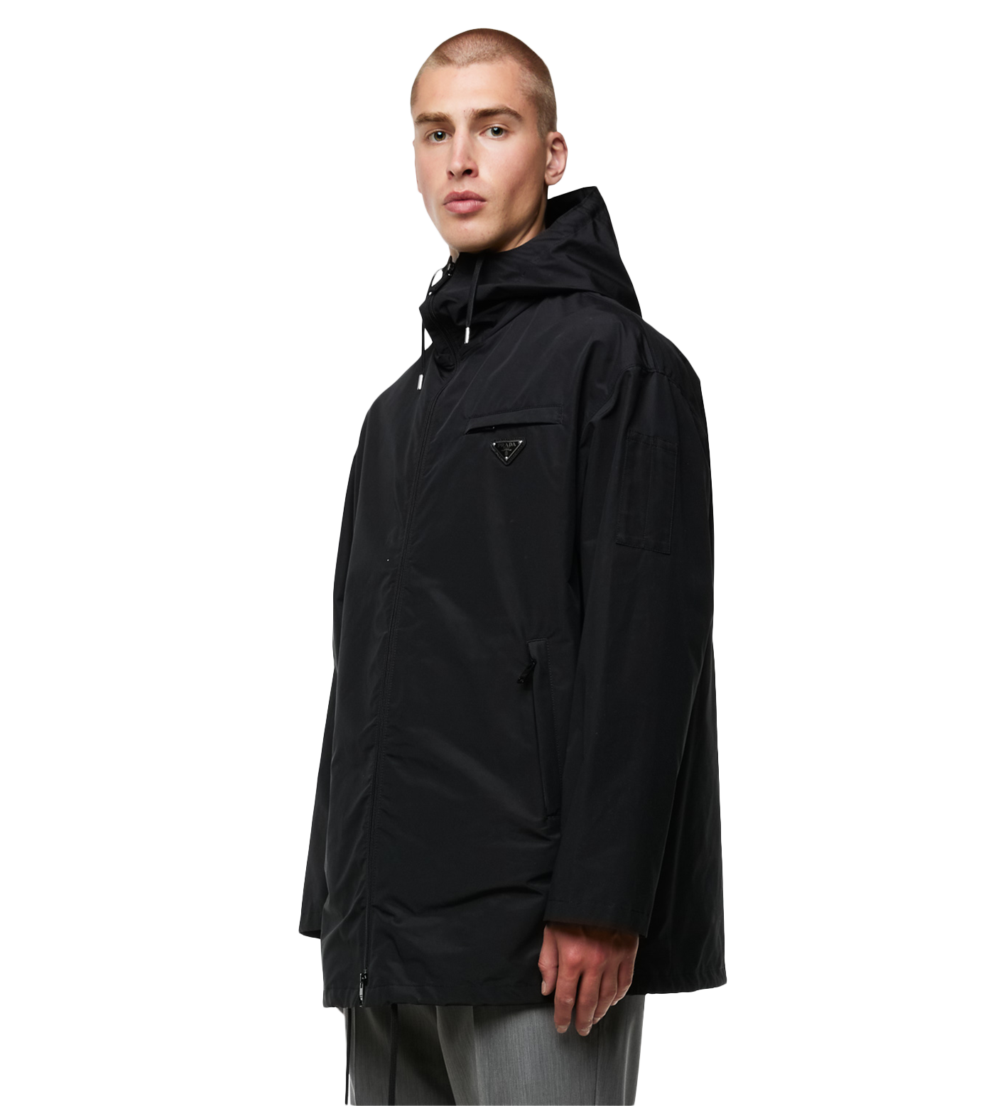 Technical Poplin Raincoat Black