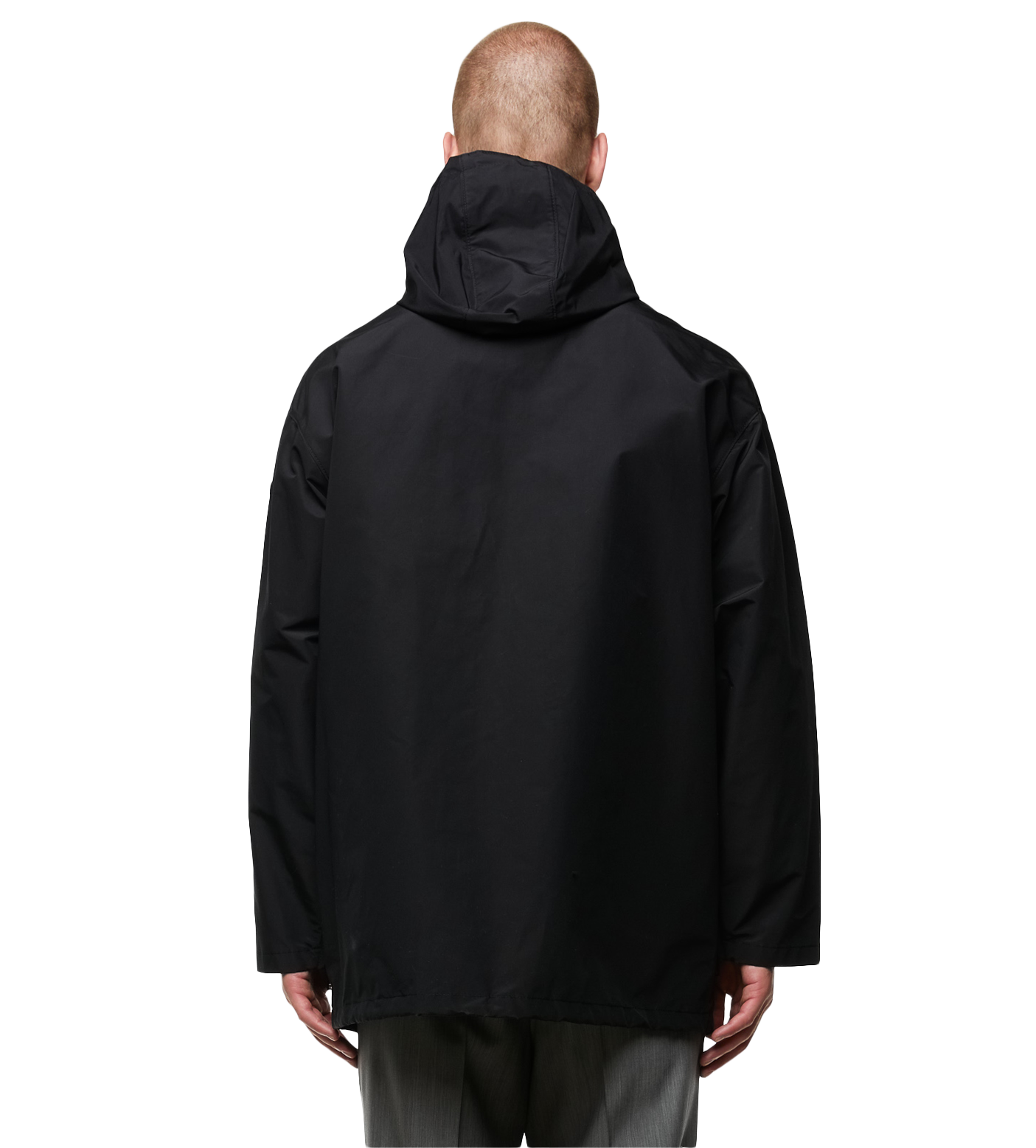 Technical Poplin Raincoat Black