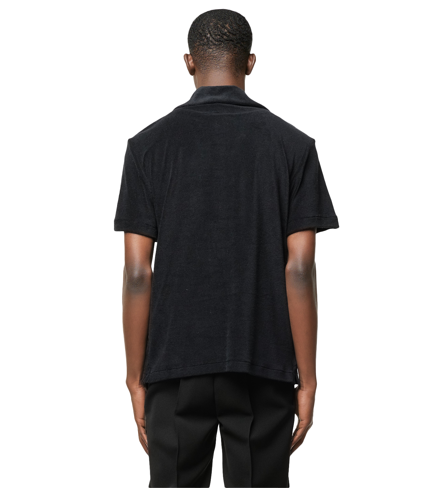 Terry Polo Shirt Black