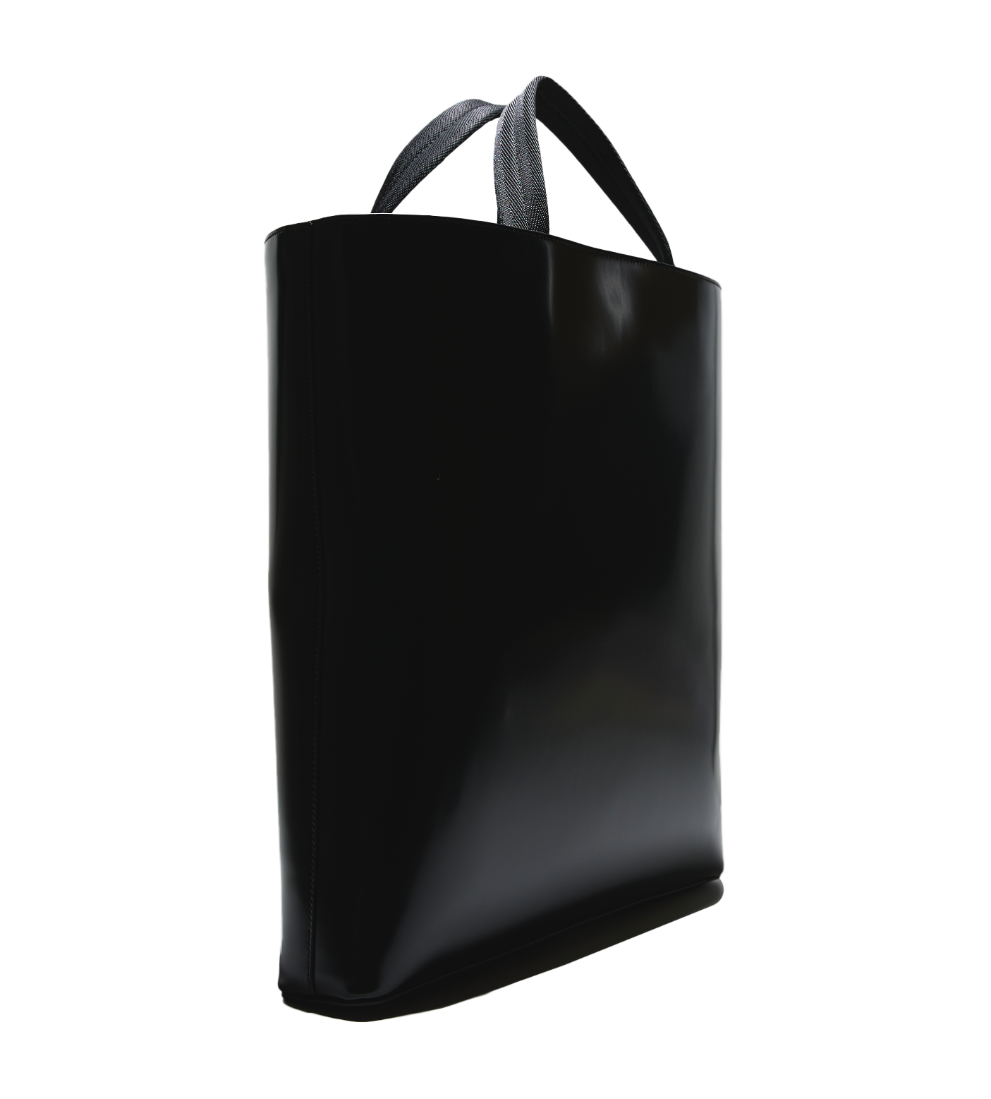 Brushed Leather Tote Bag Black