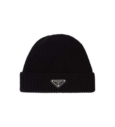 Wool & Cashmere Beanie Black