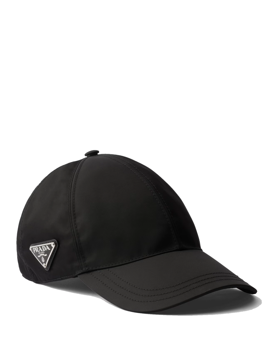 Prada Re-Nylon Baseball Cap in Black