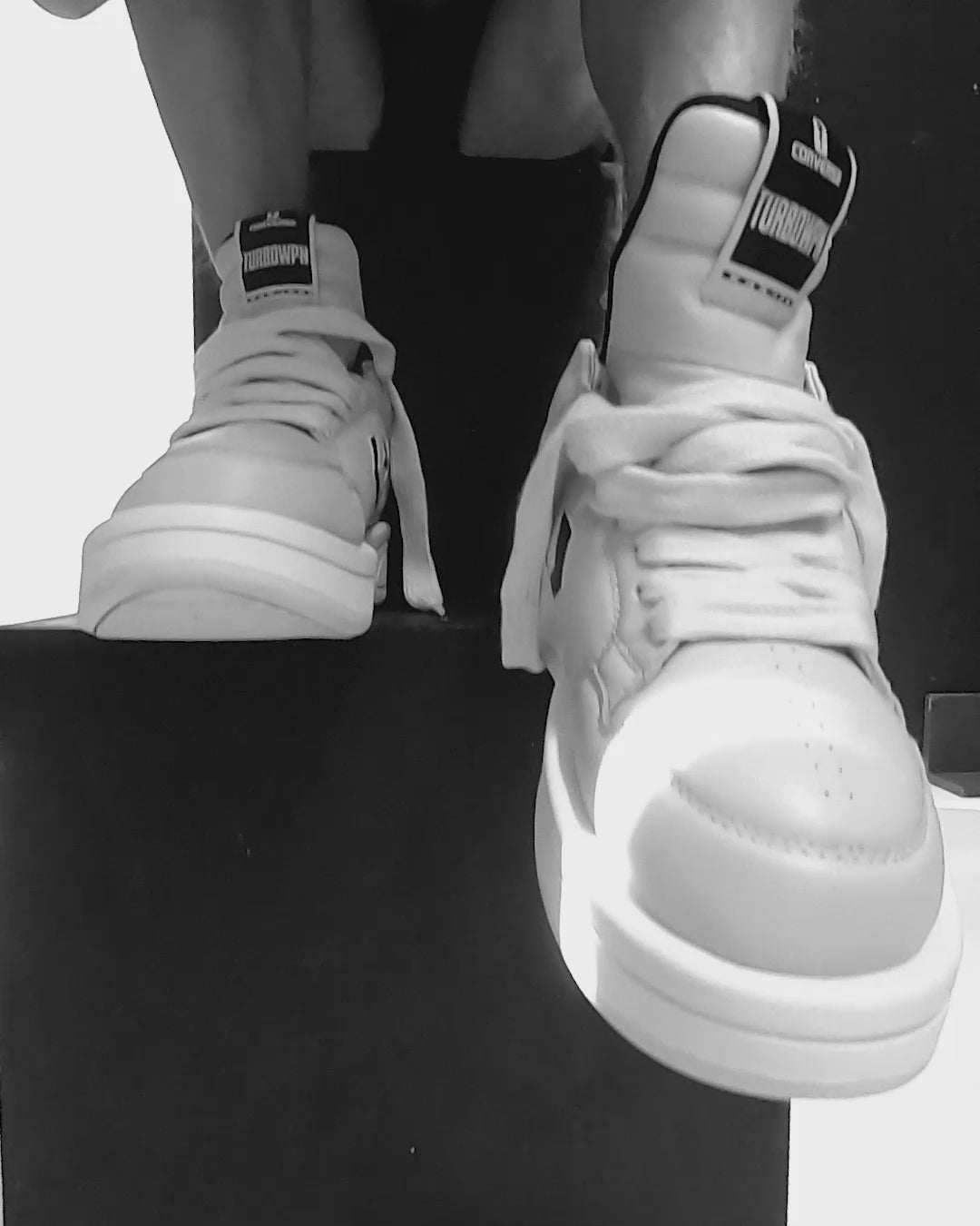 Rick x Owens Converse TURBOWPN Oyster/black